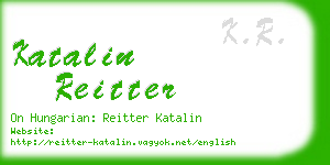 katalin reitter business card